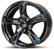 Alu disk Ronal R62 JB Blue 8,5x20 5x114 ET40 čierny lesklý modrý