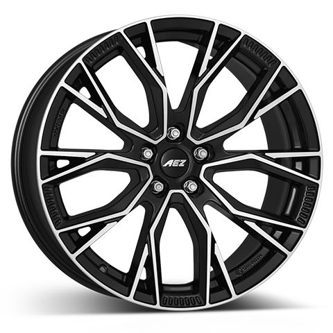 Alu disk AEZ Toronto dark 10x21, 5x112, 66.6, ET19 Black/polished