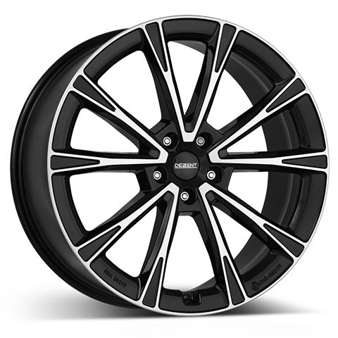 Alu disk DEZENT AR dark 8.5x19, 5x108, 63.4, ET56 Black/polished