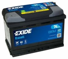 EXIDE Autobatérie EXCEL 12V 74Ah 680A, 278x175x190mm, ĽAVÁ EXIDE Autobatérie EXCEL 12V 74Ah 680A, 278x175x190mm, ĽAVÁ