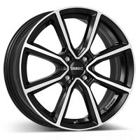 Alu disk DEZENT TN dark 5.5x15, 4x100, 60.1, ET35 Black/polished