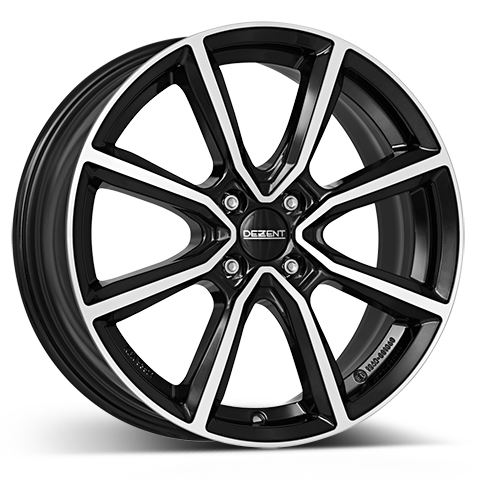 Alu disk DEZENT TN dark 7x18, 4x98, 58.1, ET41 Black/polished