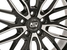 Alu disk MSW AVANTGARDE MSW 72 7x17, 5x112, 73, ET45 GLOSS BLACK FULL POLISHED (4)