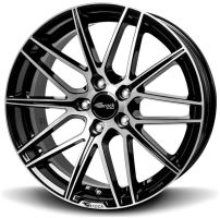 Alu disk Brock B34 7.5x17, 5x100, 63.4, ET38 Schwarz Glanz Voll-Poliert (SGVP)