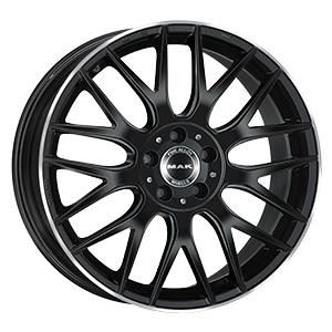 Alu disk MAK ARROW 8x18, 5x112, 66.6, ET33 GLOSS BLACK MIRROR RING