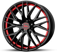 Alu disk MAM RS4 BPRI 8,5x19 5x114 ET40 čierny červený