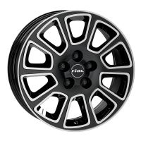 Alu disk RIAL Transporte 6.5x16, 5x112, 66.5, ET52 diamant-schwarz frontpoliert