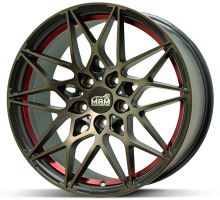 Alu disk MAM B2 BRI 8,5x20 5x120 ET35 bronzový červený