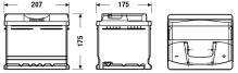 Autobatérie EXIDE EXCEL 12V 44Ah 420A (1)