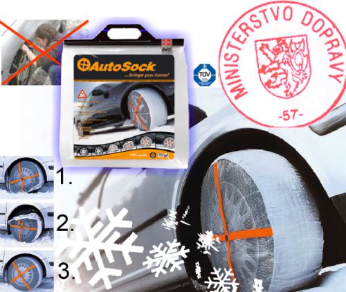 Textilné snehové reťaze AUTOSOCK veľkosť 540