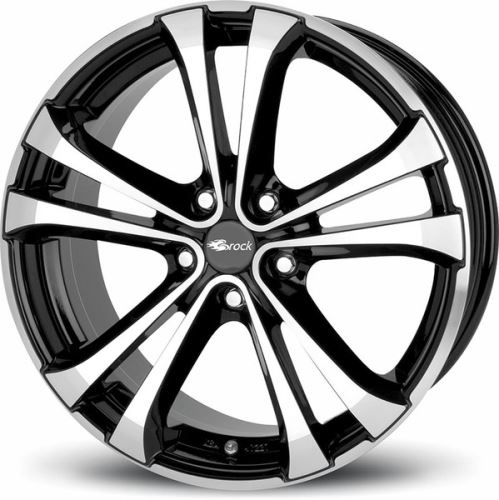 Alu disk Brock RC17 8.5x20, 5x112, 66.6, ET33 Schwarz Glanz Voll-Poliert (SGVP)