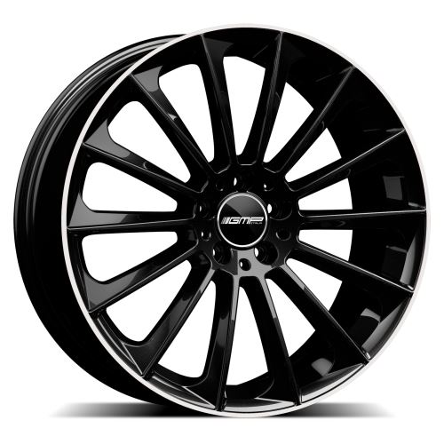 Alu disk GMP Stellar 7.5x18, 5x112, 66.6, ET45 Black Diamond Lip