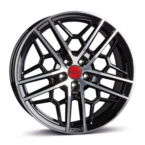 Alu disk Borbet GTY 8.5x19, 5x112, 72.5, ET45 black rim polished glossy