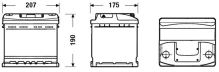 Autobaterie CLASSIC 12V 44Ah 360A, 207x175x190mm (1)