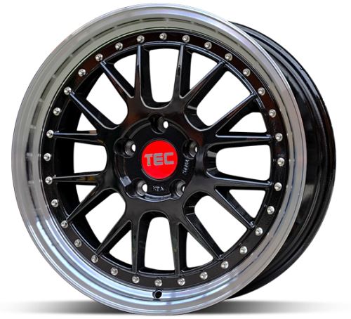 Alu disk TEC GT EVO Black 8,5x19 5x120 ET50 čierny lesklý leštený