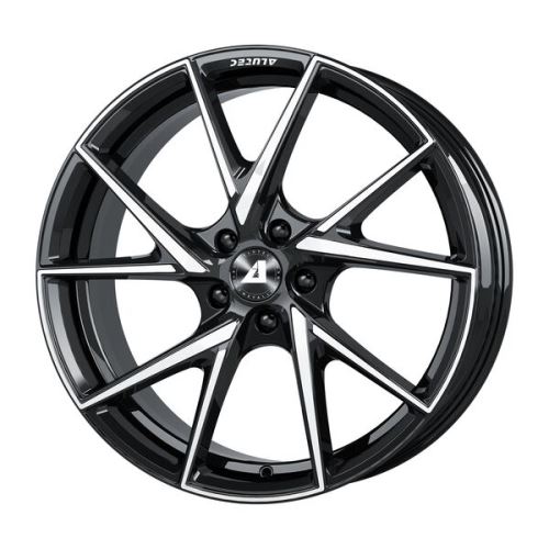 Alu disk ALUTEC ADX1 7.0x17, 4x100, 63.3, ET45 diamant-schwarz frontpoliert