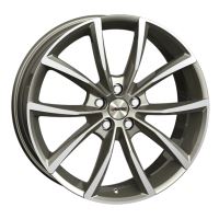 Alu disk AUTEC Astana 8x18, 5x112, 66.5, ET25 Titanium silver polished