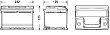 Autobaterie CLASSIC 12V 54Ah 500A, 242x175x175mm (1)