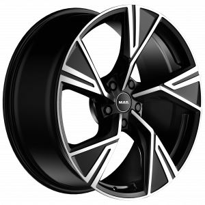 Alu disk MAK STARK 10x22, 5x130, 66.45, ET38 BLACK MIRROR