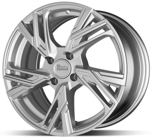 Alu disk MAM RS5 Silver 7x16 5x100 ET38 strieborný