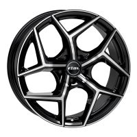 Alu disk RIAL Salento 8x18, 5x114,3, 70.1, ET40 diamant-schwarz frontpoliert