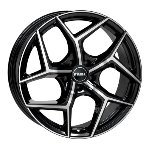 Alu disk RIAL Salento 8x19, 5x112, 57.1, ET48 diamant-schwarz frontpoliert