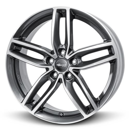 Alu disk Brock RC29 8.5x20, 5x112, 66.6, ET33 Himalaya Grey Voll-Poliert (HGVP)