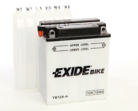 EXIDE Motobatérie Conventional 12V 12Ah 165A, 134x80x160mm, nabité, antisulf., náplň v balení