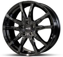 Alu disk Platin P124 FullBlack 8x18 5x112 ET38 čierny lesklý