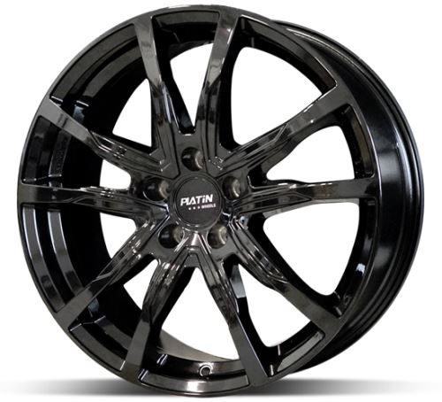 Alu disk Platin P124 FullBlack 7,5x17 5x108 ET50 čierny lesklý