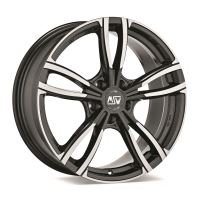 Alu disk MSW AVANTGARDE MSW 73 7.5x17, 5x120, 72.6, ET36 GLOSS DARK GREY FULL POLISHED